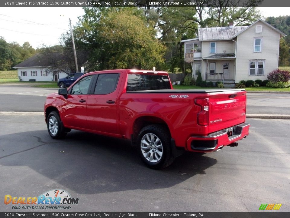 2020 Chevrolet Silverado 1500 Custom Crew Cab 4x4 Red Hot / Jet Black Photo #5