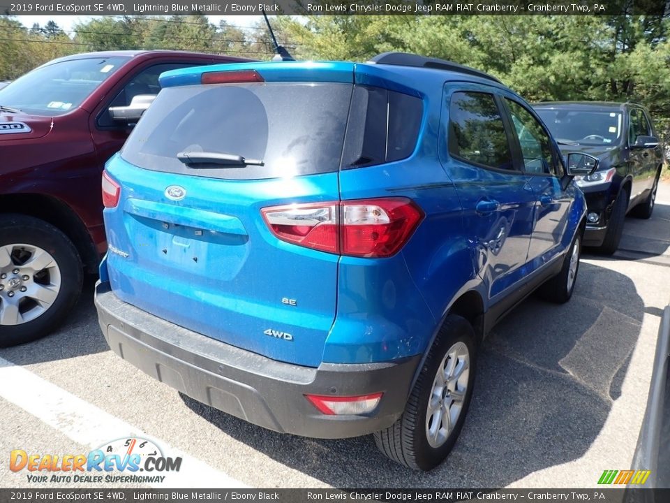 2019 Ford EcoSport SE 4WD Lightning Blue Metallic / Ebony Black Photo #2