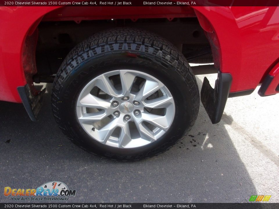 2020 Chevrolet Silverado 1500 Custom Crew Cab 4x4 Red Hot / Jet Black Photo #12