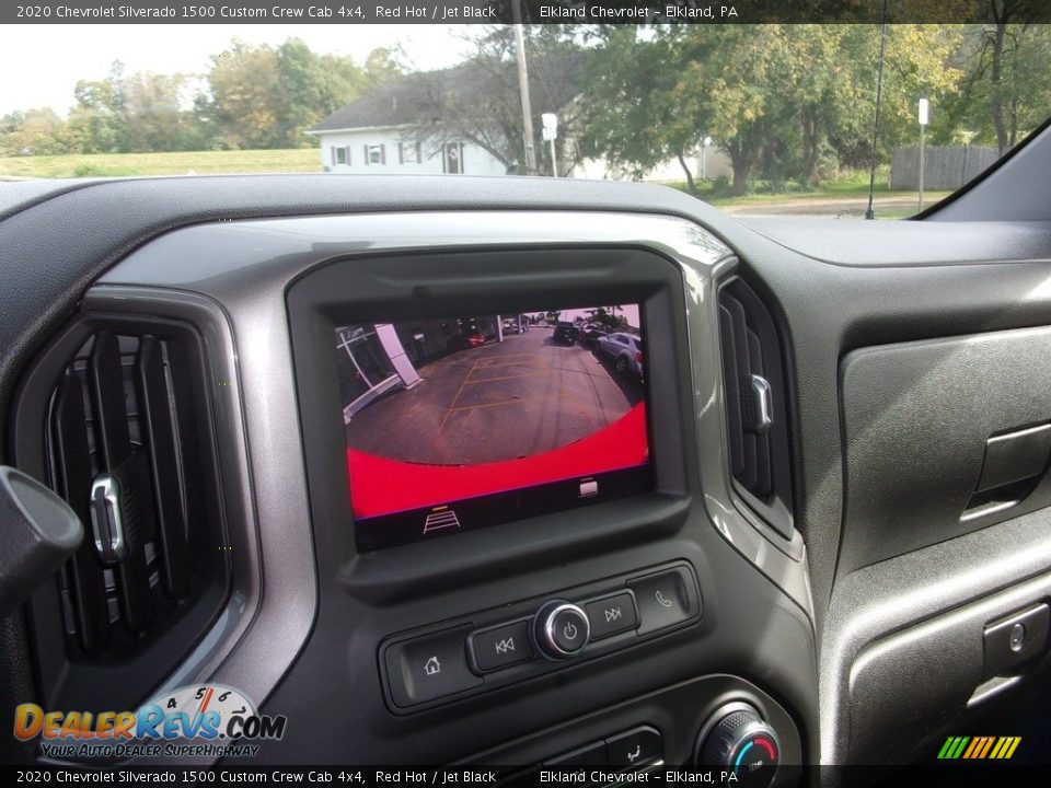 2020 Chevrolet Silverado 1500 Custom Crew Cab 4x4 Red Hot / Jet Black Photo #27