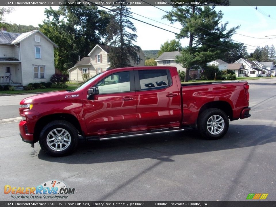 2021 Chevrolet Silverado 1500 RST Crew Cab 4x4 Cherry Red Tintcoat / Jet Black Photo #7