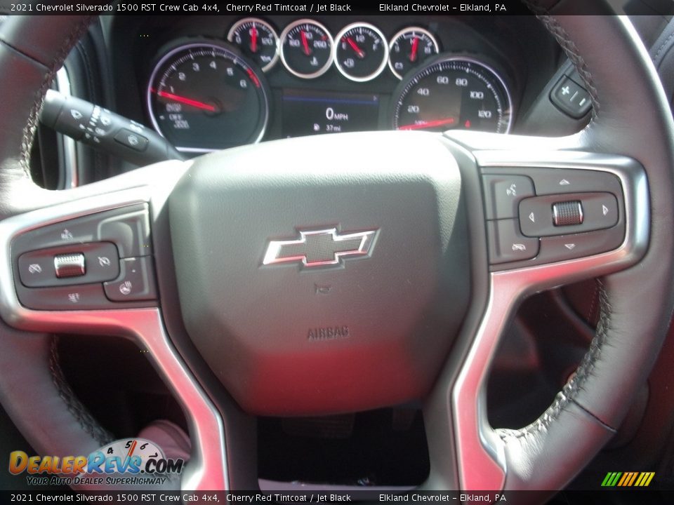 2021 Chevrolet Silverado 1500 RST Crew Cab 4x4 Cherry Red Tintcoat / Jet Black Photo #23