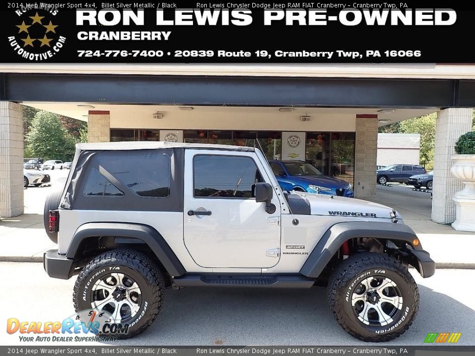 2014 Jeep Wrangler Sport 4x4 Billet Silver Metallic / Black Photo #1