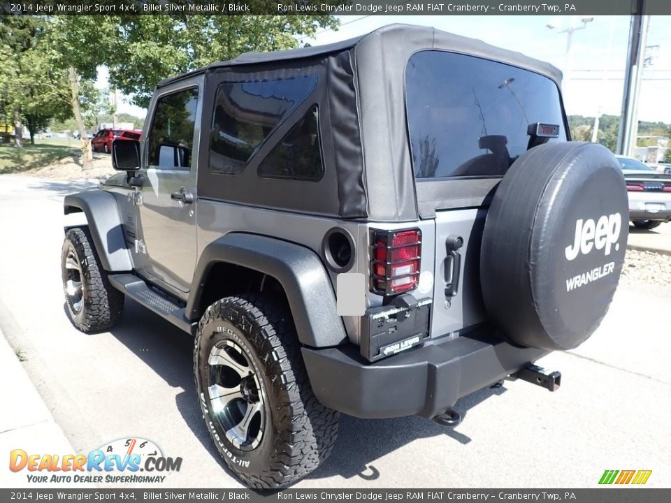 2014 Jeep Wrangler Sport 4x4 Billet Silver Metallic / Black Photo #5