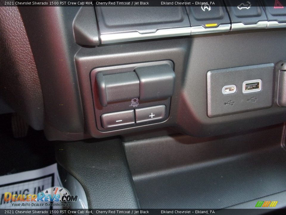 2021 Chevrolet Silverado 1500 RST Crew Cab 4x4 Cherry Red Tintcoat / Jet Black Photo #33