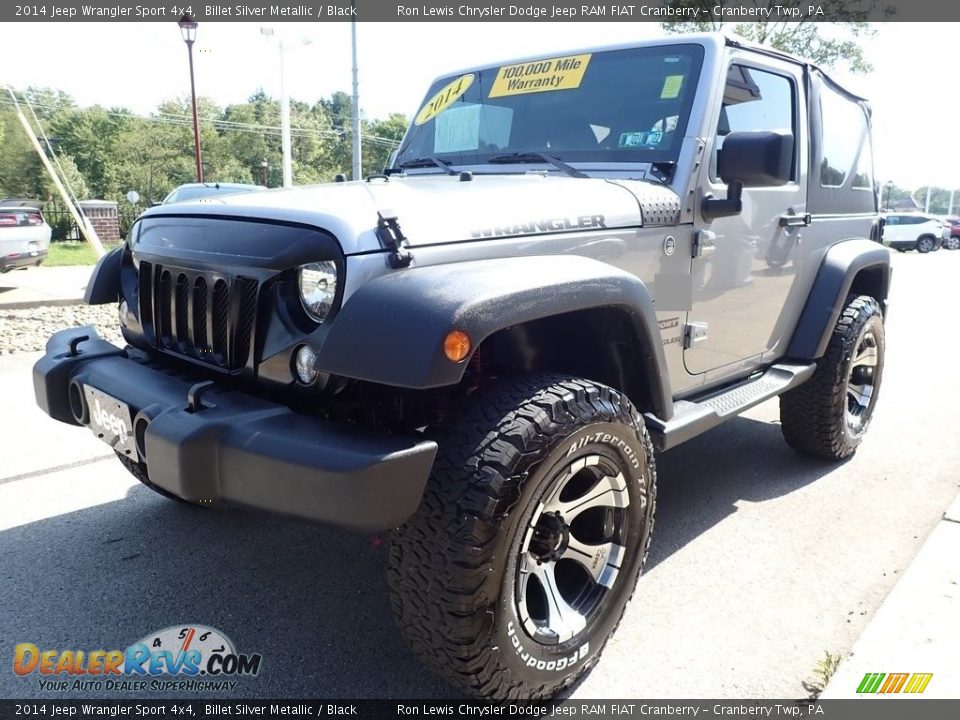 2014 Jeep Wrangler Sport 4x4 Billet Silver Metallic / Black Photo #7