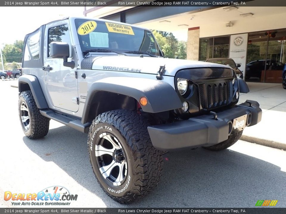 2014 Jeep Wrangler Sport 4x4 Billet Silver Metallic / Black Photo #9