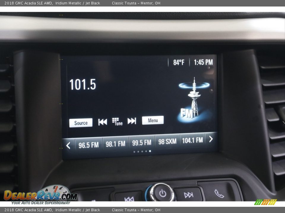 Audio System of 2018 GMC Acadia SLE AWD Photo #10