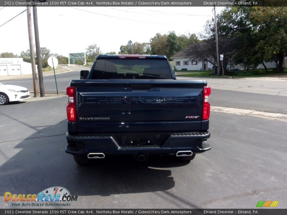 2021 Chevrolet Silverado 1500 RST Crew Cab 4x4 Northsky Blue Metallic / Gideon/Very Dark Atmosphere Photo #4