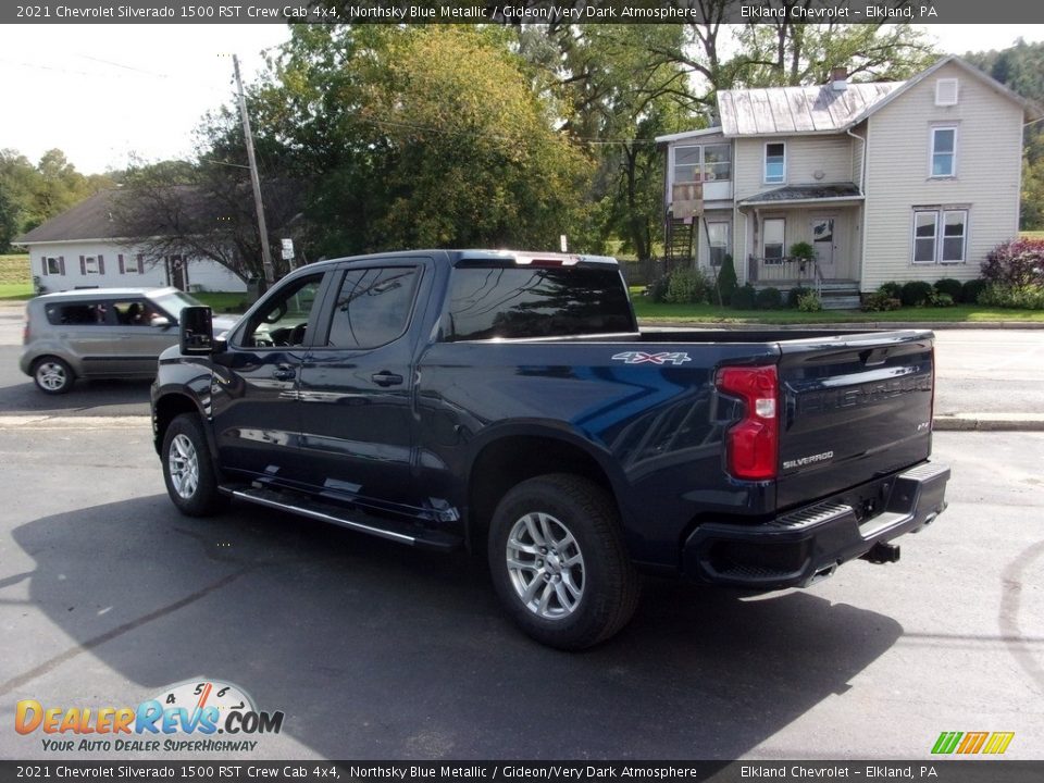 2021 Chevrolet Silverado 1500 RST Crew Cab 4x4 Northsky Blue Metallic / Gideon/Very Dark Atmosphere Photo #5