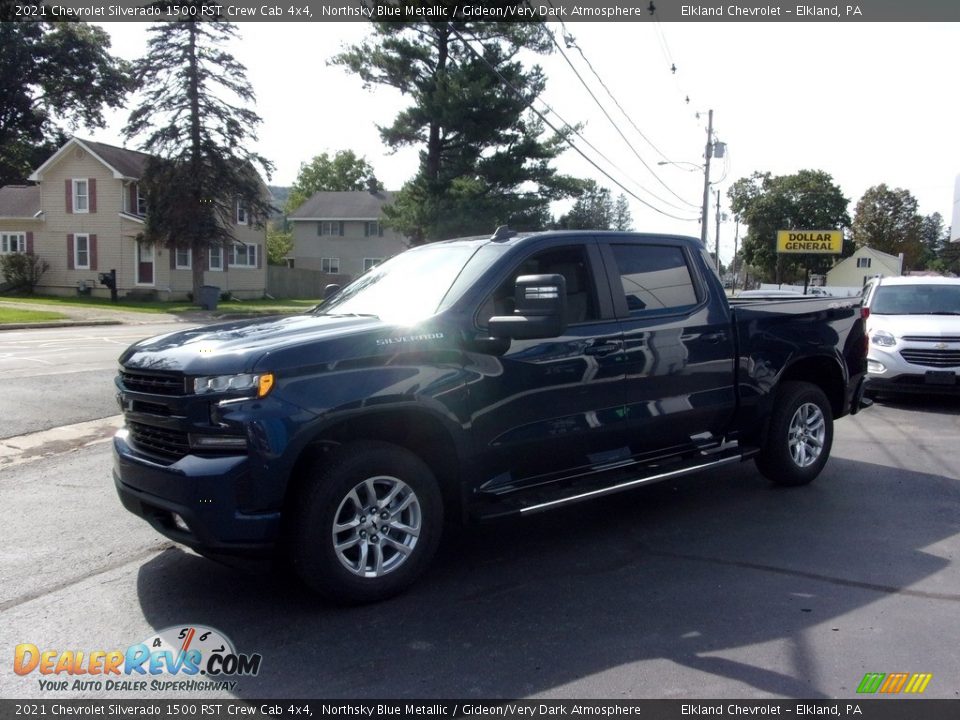 2021 Chevrolet Silverado 1500 RST Crew Cab 4x4 Northsky Blue Metallic / Gideon/Very Dark Atmosphere Photo #7