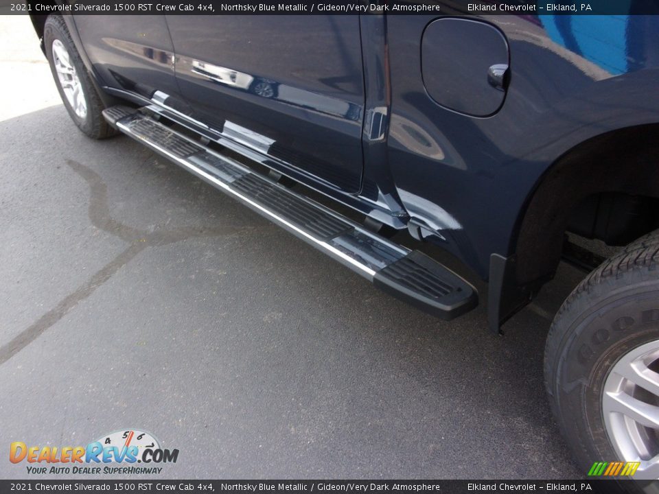 2021 Chevrolet Silverado 1500 RST Crew Cab 4x4 Northsky Blue Metallic / Gideon/Very Dark Atmosphere Photo #14