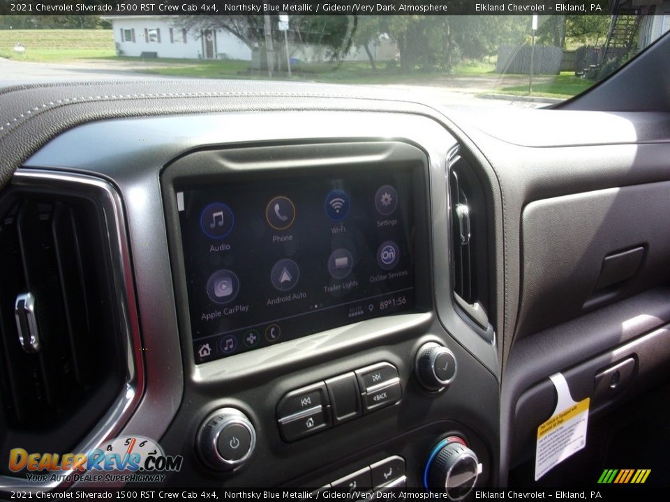 2021 Chevrolet Silverado 1500 RST Crew Cab 4x4 Northsky Blue Metallic / Gideon/Very Dark Atmosphere Photo #28