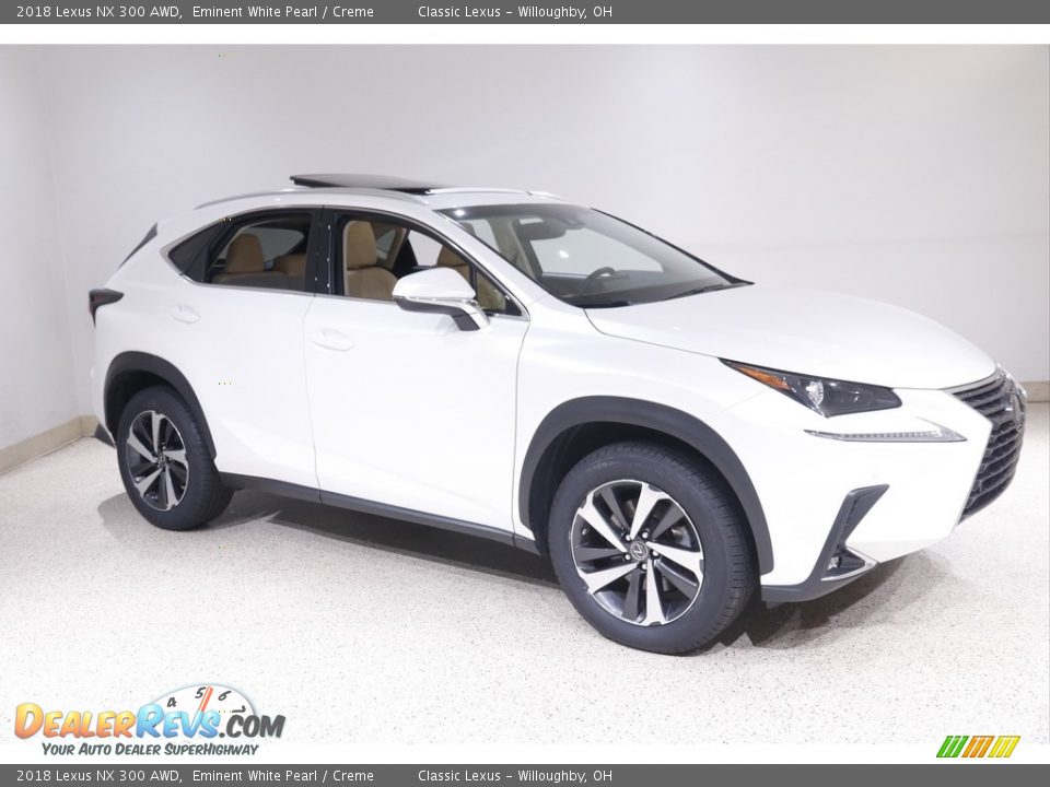 2018 Lexus NX 300 AWD Eminent White Pearl / Creme Photo #1