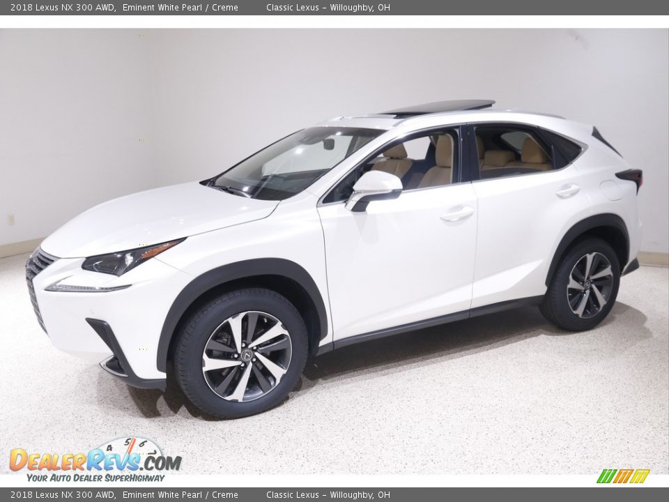 2018 Lexus NX 300 AWD Eminent White Pearl / Creme Photo #3