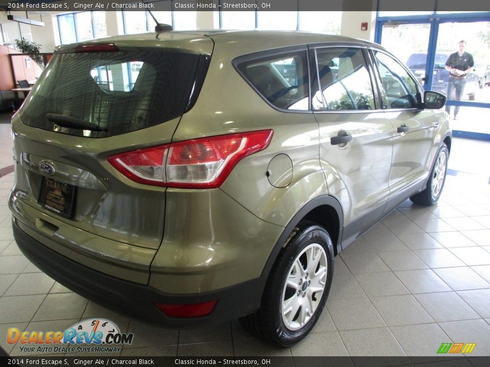 2014 Ford Escape S Ginger Ale / Charcoal Black Photo #7