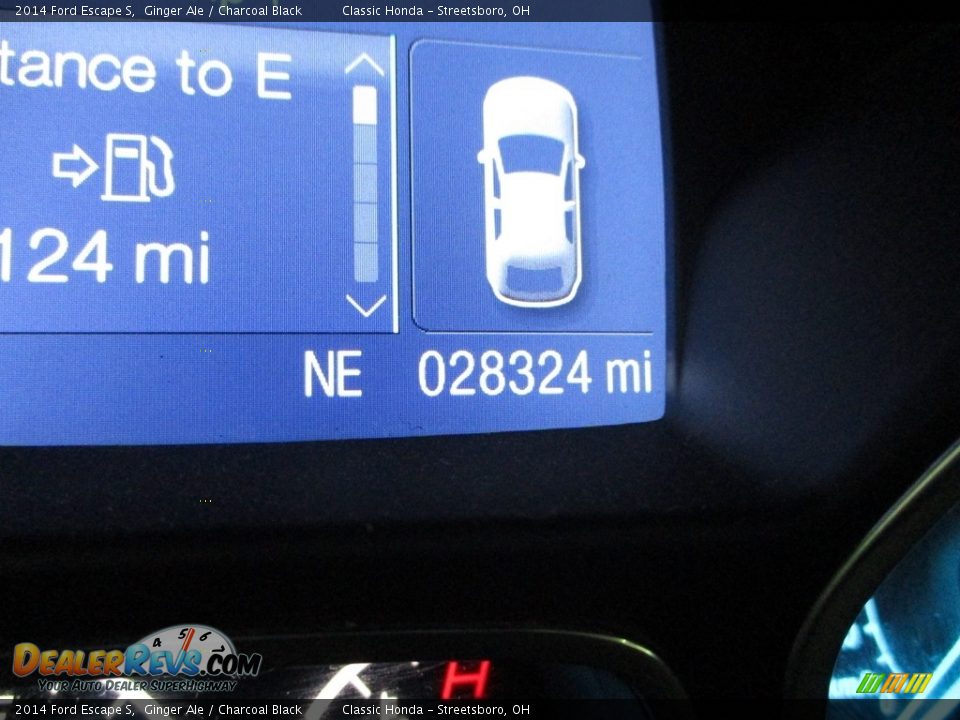 2014 Ford Escape S Ginger Ale / Charcoal Black Photo #28