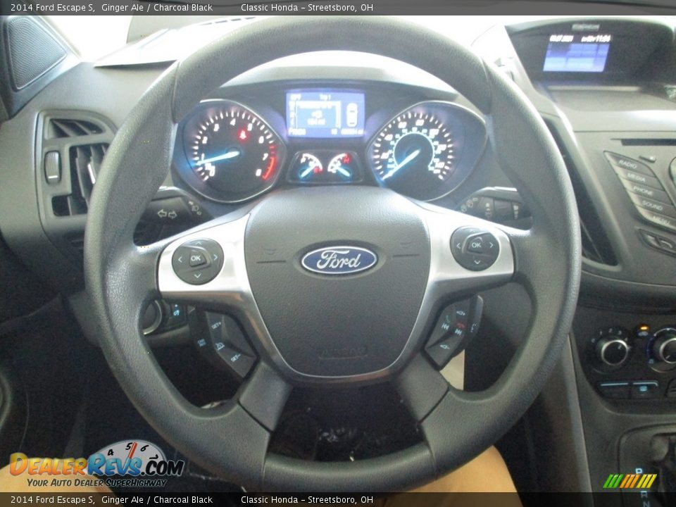 2014 Ford Escape S Ginger Ale / Charcoal Black Photo #30