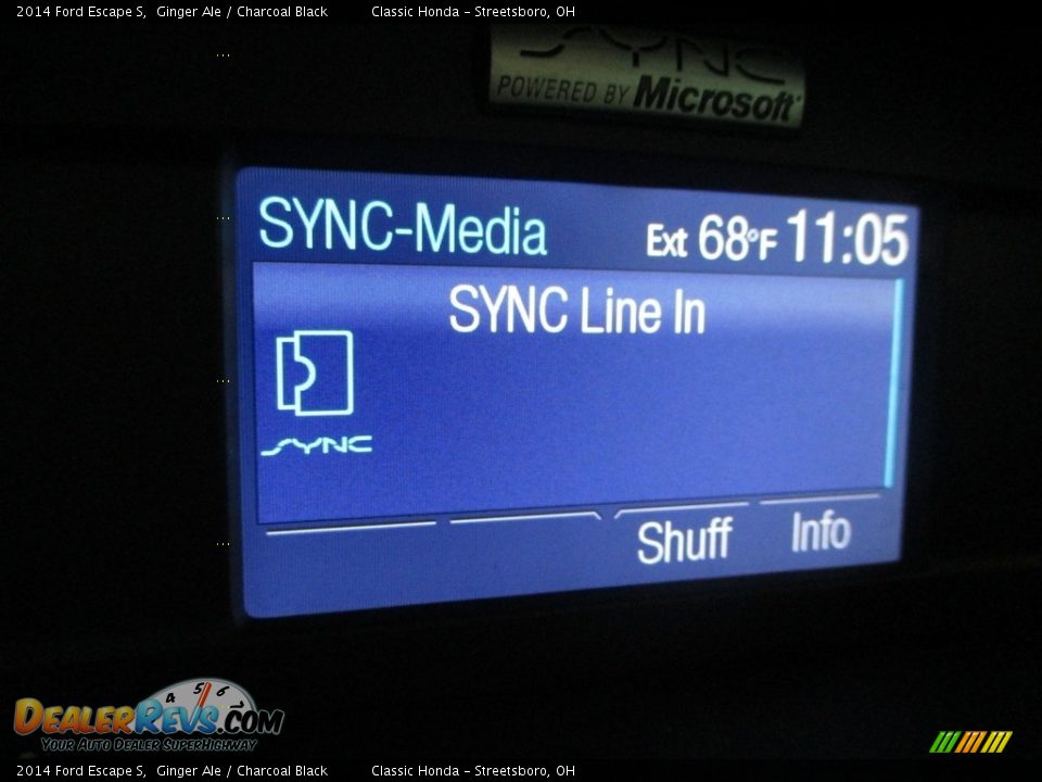 2014 Ford Escape S Ginger Ale / Charcoal Black Photo #36