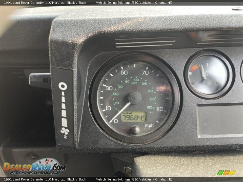 1991 Land Rover Defender 110 Hardtop Black / Black Photo #15