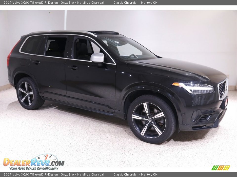 Onyx Black Metallic 2017 Volvo XC90 T8 eAWD R-Design Photo #1