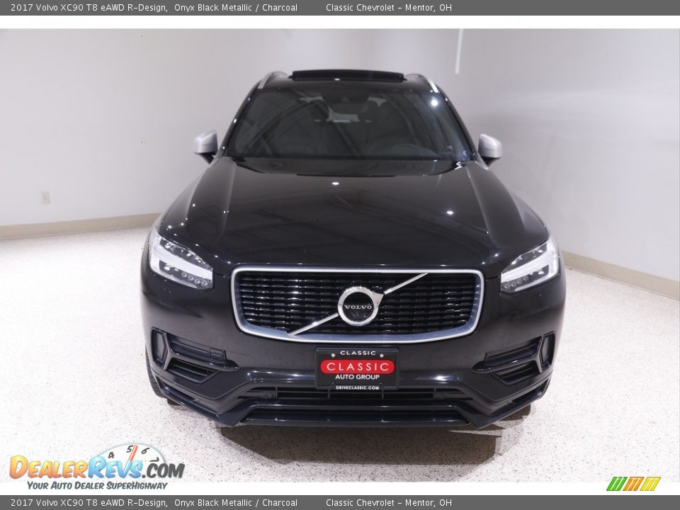 2017 Volvo XC90 T8 eAWD R-Design Onyx Black Metallic / Charcoal Photo #2