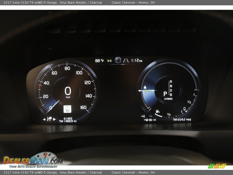 2017 Volvo XC90 T8 eAWD R-Design Gauges Photo #8