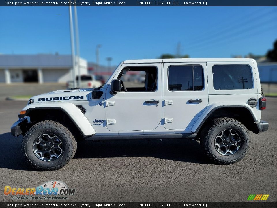 Bright White 2021 Jeep Wrangler Unlimited Rubicon 4xe Hybrid Photo #3