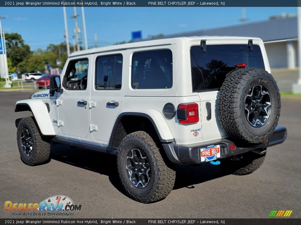 2021 Jeep Wrangler Unlimited Rubicon 4xe Hybrid Bright White / Black Photo #4