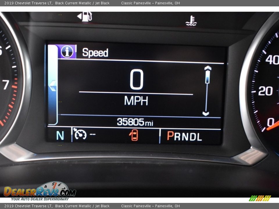 2019 Chevrolet Traverse LT Black Current Metallic / Jet Black Photo #16