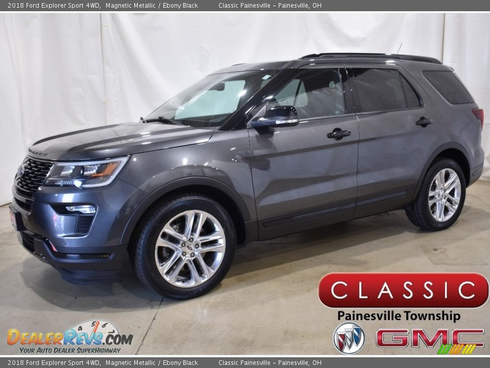 2018 Ford Explorer Sport 4WD Magnetic Metallic / Ebony Black Photo #1