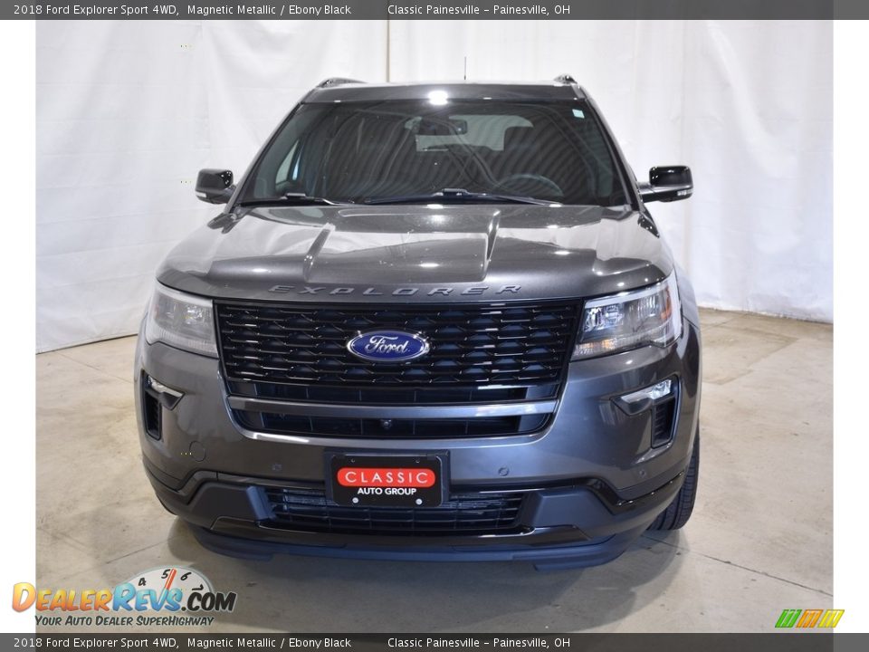 2018 Ford Explorer Sport 4WD Magnetic Metallic / Ebony Black Photo #4