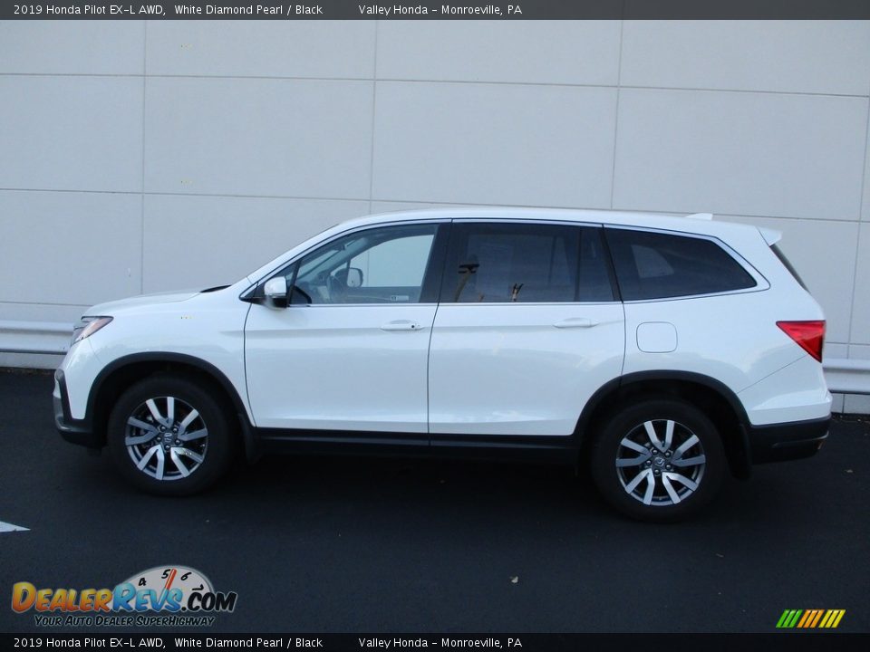 2019 Honda Pilot EX-L AWD White Diamond Pearl / Black Photo #2