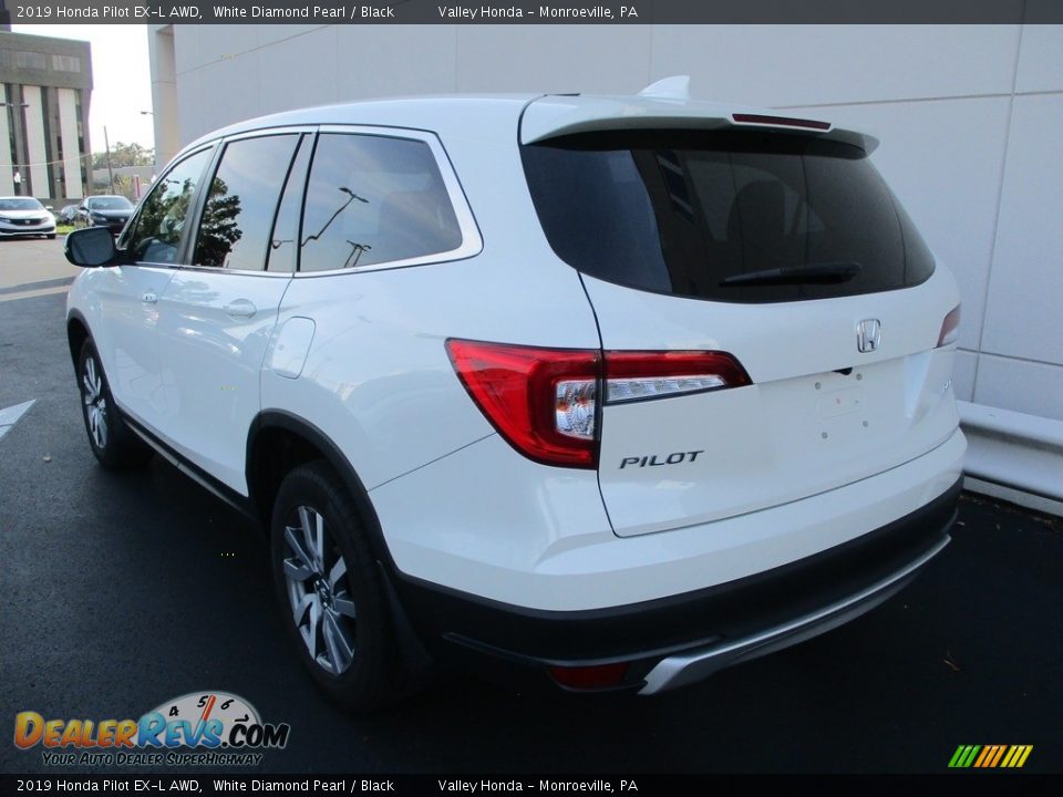 2019 Honda Pilot EX-L AWD White Diamond Pearl / Black Photo #3