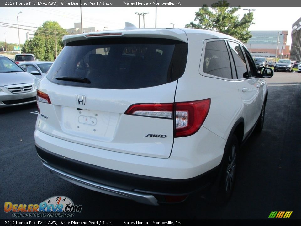 2019 Honda Pilot EX-L AWD White Diamond Pearl / Black Photo #5