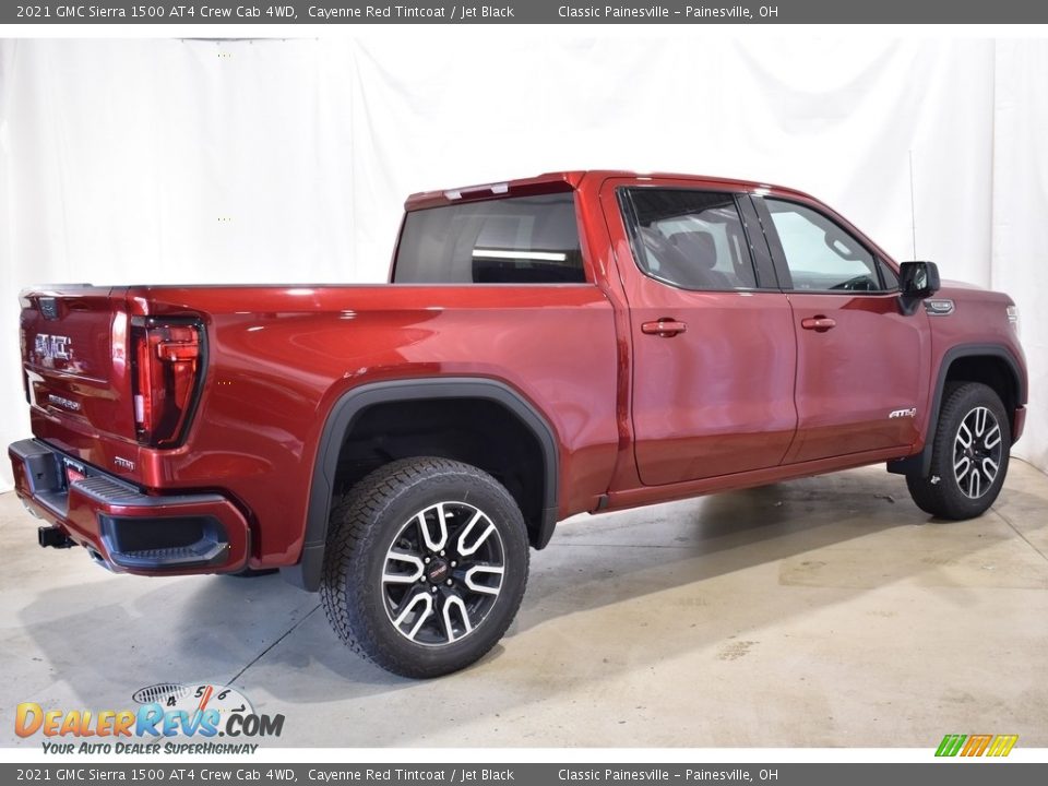 2021 GMC Sierra 1500 AT4 Crew Cab 4WD Cayenne Red Tintcoat / Jet Black Photo #2