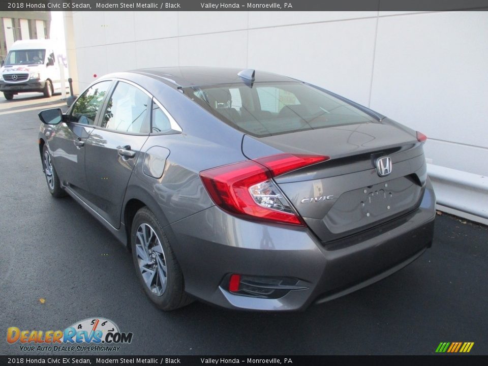 2018 Honda Civic EX Sedan Modern Steel Metallic / Black Photo #3