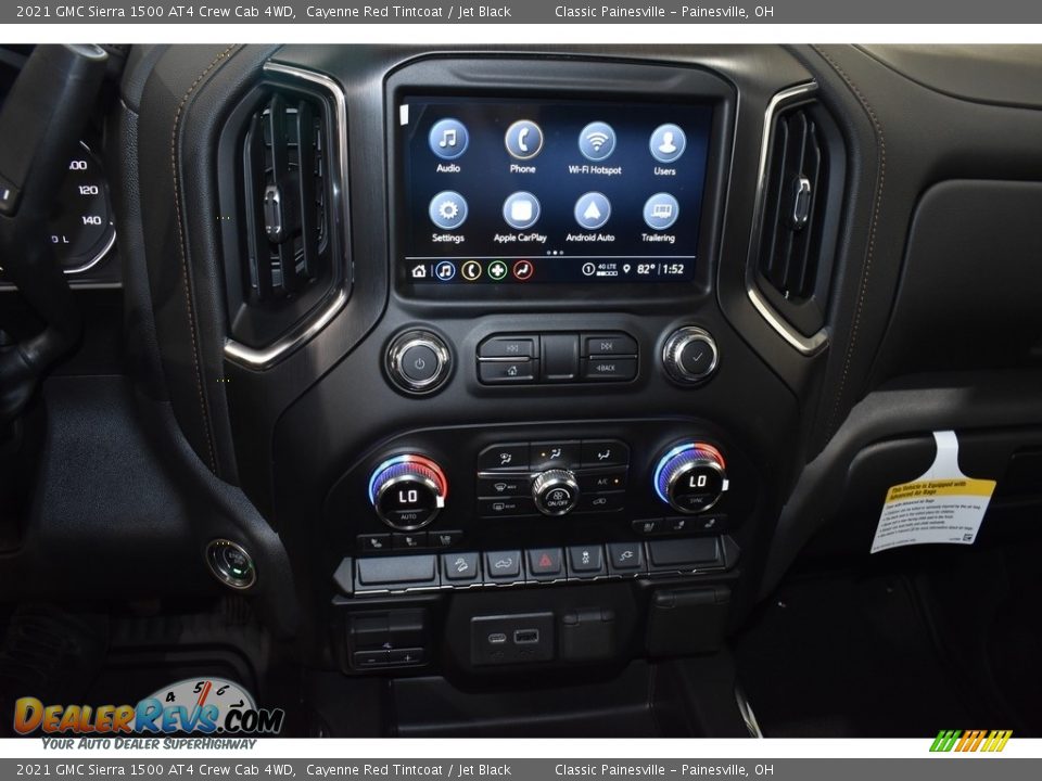 2021 GMC Sierra 1500 AT4 Crew Cab 4WD Cayenne Red Tintcoat / Jet Black Photo #12