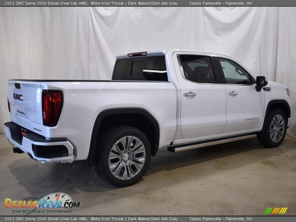 2021 GMC Sierra 1500 Denali Crew Cab 4WD White Frost Tricoat / Dark Walnut/Dark Ash Gray Photo #2