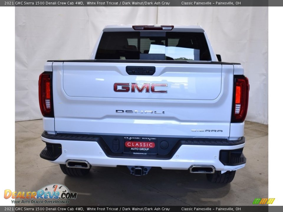 2021 GMC Sierra 1500 Denali Crew Cab 4WD White Frost Tricoat / Dark Walnut/Dark Ash Gray Photo #3