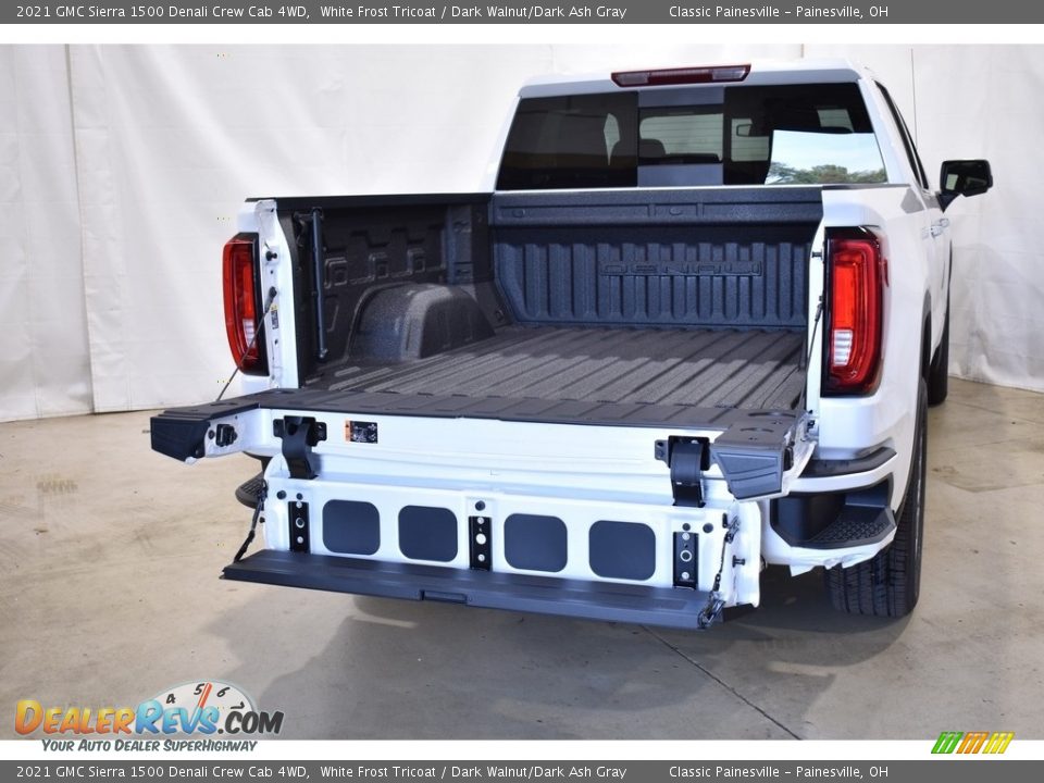 2021 GMC Sierra 1500 Denali Crew Cab 4WD White Frost Tricoat / Dark Walnut/Dark Ash Gray Photo #9