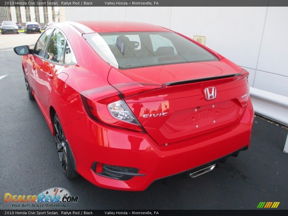 2019 Honda Civic Sport Sedan Rallye Red / Black Photo #3