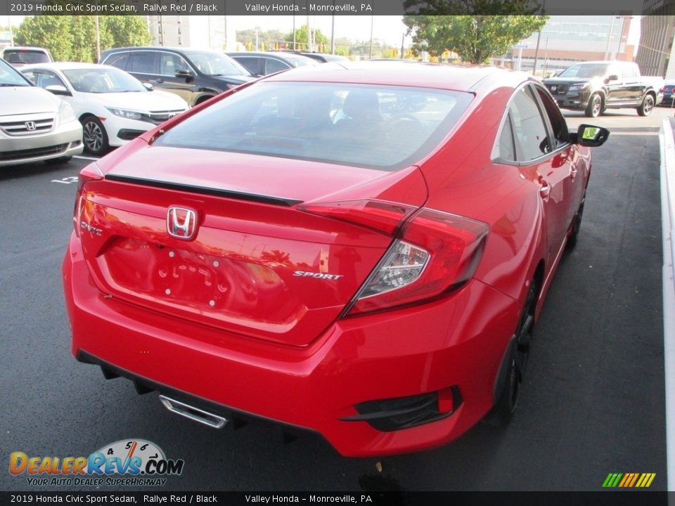 2019 Honda Civic Sport Sedan Rallye Red / Black Photo #5