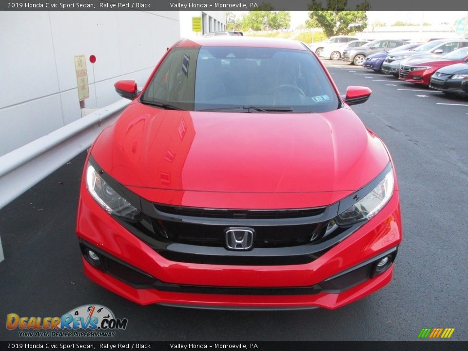 2019 Honda Civic Sport Sedan Rallye Red / Black Photo #9