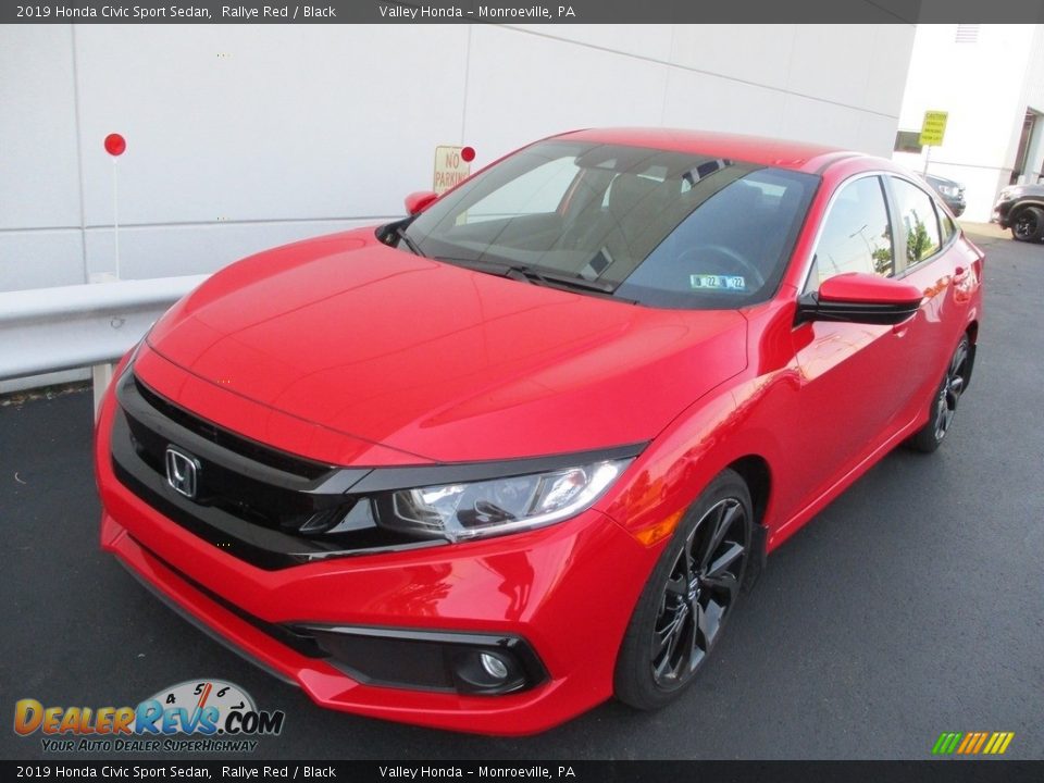 2019 Honda Civic Sport Sedan Rallye Red / Black Photo #10