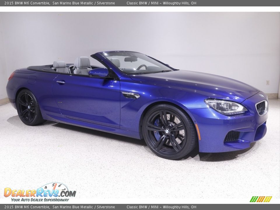 San Marino Blue Metallic 2015 BMW M6 Convertible Photo #1