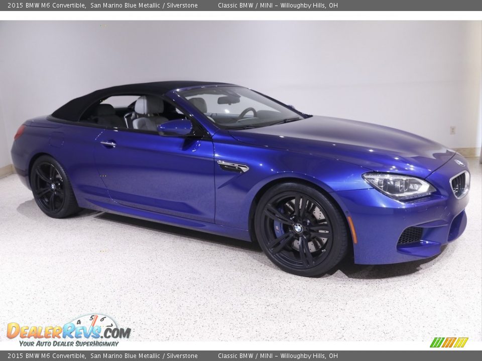 San Marino Blue Metallic 2015 BMW M6 Convertible Photo #2