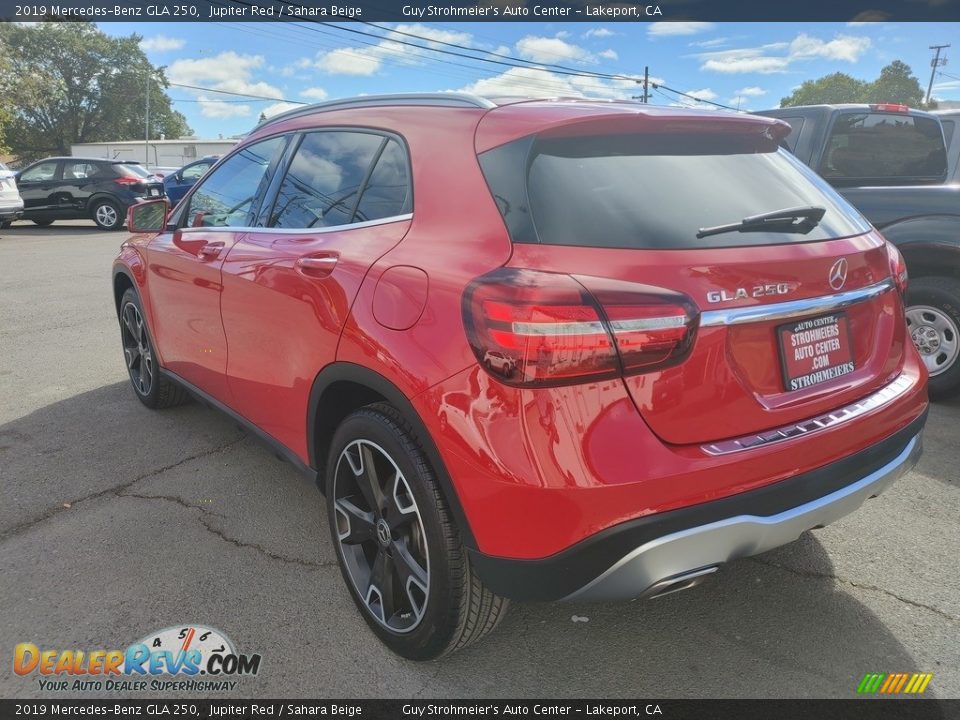 2019 Mercedes-Benz GLA 250 Jupiter Red / Sahara Beige Photo #6