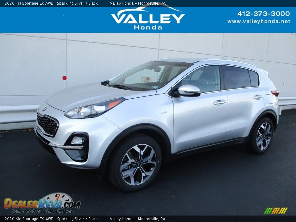 2020 Kia Sportage EX AWD Sparkling Silver / Black Photo #1