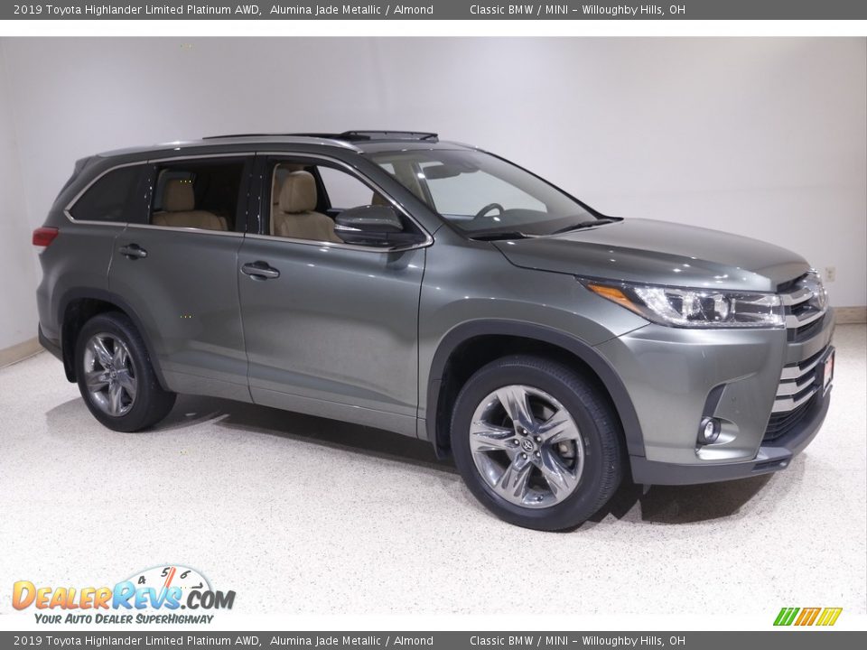 2019 Toyota Highlander Limited Platinum AWD Alumina Jade Metallic / Almond Photo #1